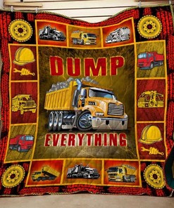 Dump Truck Dump Eveything Truck Quilt Blanket Bedding Set