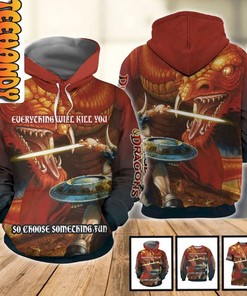 Dungeon And Dragons 3D Hoodie