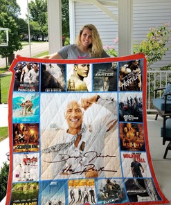 Dwayne Johnson The Rock Film Collection Quilt Blanket Bedding Set