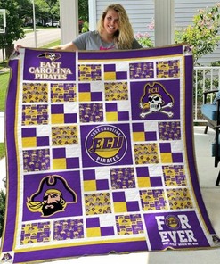 ECU Ncaa East Carolina Pirates Collection Combine Combined Quilt Blanket Bedding Set