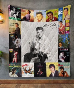 EP Has Left The Building Elvis Presley Collection Album Quilt Blanket Bedding Set