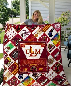 EST 11 Ncaa Louisiana-Monroe Warhawks Warhawk Collection Quilt Blanket Bedding Set