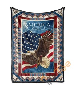 Eagle Limited Edition Sherpa Fleece Blanket Gifts for Family, for Couple
