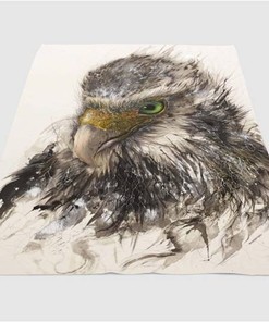 Eagle Painting Sherpa Fleece Blanket Gifts for Family, for Couple