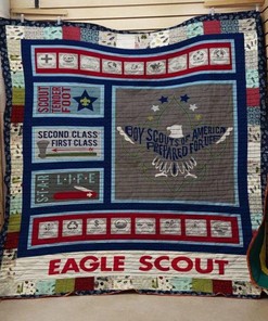 Eagle Scout Personalized Customized Quilt Blanket Bedding Set Esr13