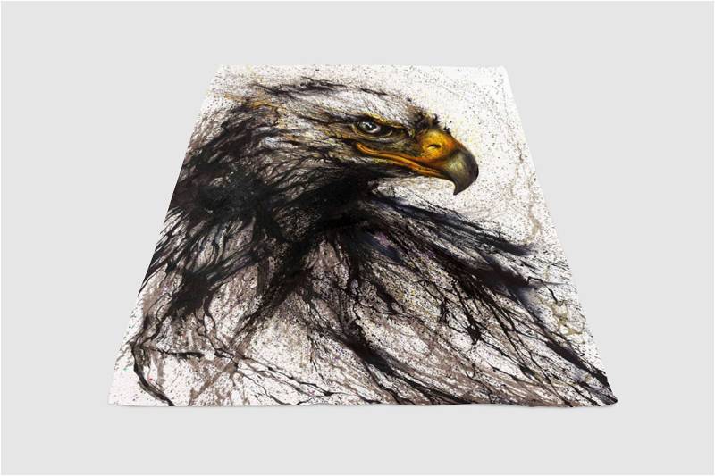 Eagle Spark Sherpa Fleece Blanket Gifts for Family, for Couple