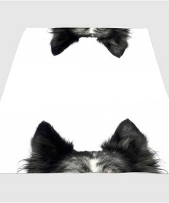 Ear Dog Sherpa Fleece Blanket Gifts for Family, for Couple