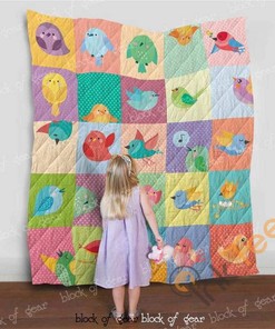 Easily Distracted By Birds Quilt Blanket Bedding Set