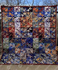 Easily Distracted By Dragonfly Quilt Blanket Bedding Set