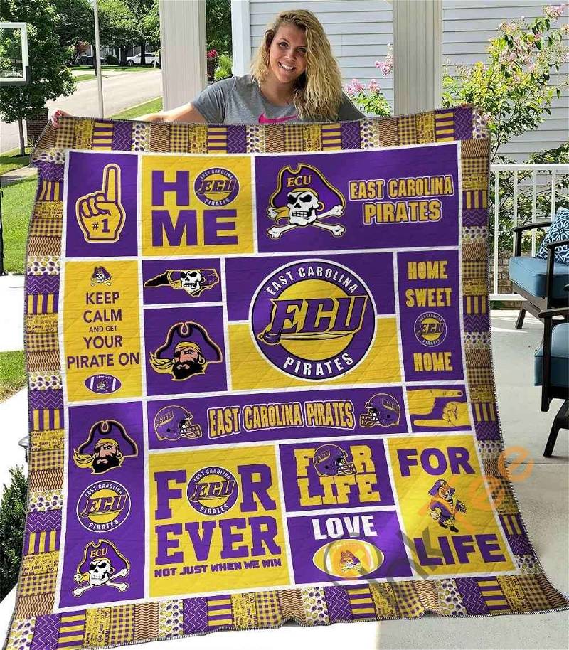 East Carolina Pirates Quilt Blanket Bedding Set