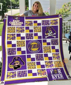East Carolina Pirates V2 Quilt Blanket Bedding Set