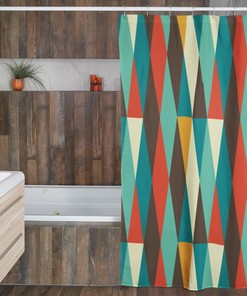 Eco-Friendly Shower Curtain - An Abstract Art Piece For Your Bathroom