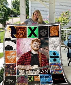 Ed Sheeran Albums Co Poster Quilt Blanket Bedding Set