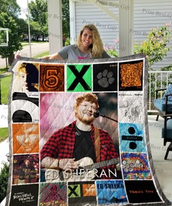 Ed Sheeran Albums Cover Poster Quilt Blanket Bedding Set