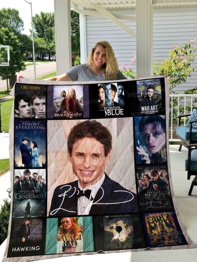 Eddie Redmayne Collection Quilt Blanket Bedding Set