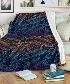 Edm Surfing Wave Pattern Sherpa Fleece Blanket Gifts for Family, for Couple