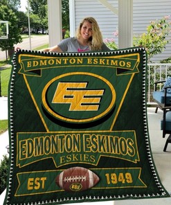 Edmonton Eskimos Quilt Blanket Bedding Set for Home Décor