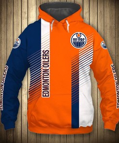 Edmonton Oilers Hoodie 3D Cute Design Pullover Nhl