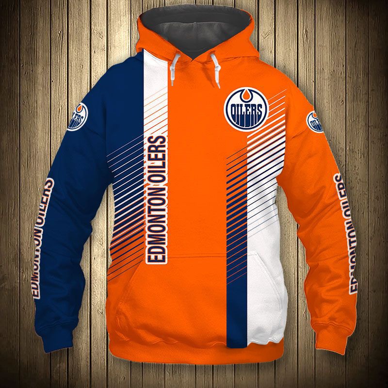 Edmonton Oilers Hoodie 3D Cute Design Pullover Nhl