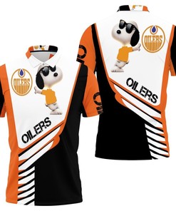 Edmonton Oilers Snoopy For Fans 3d Polo Shirt All Over Print Shirt 3d T-shirt
