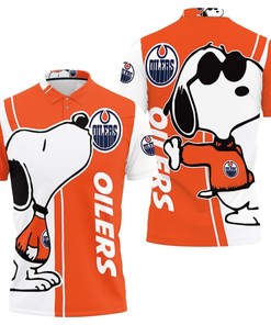 Edmonton Oilers Snoopy Lover 3d Printed Polo Shirt All Over Print Shirt 3d T-shirt