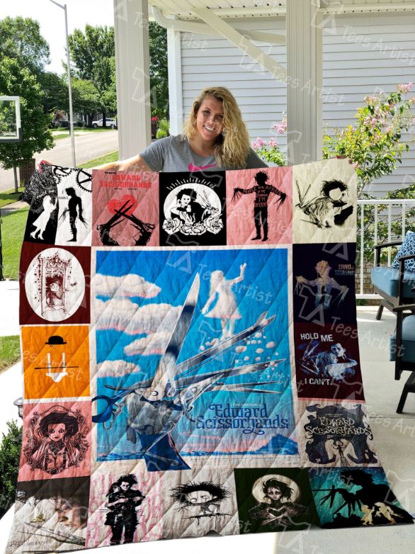 Edward Scissorhands Halloween Movie Quilt Blanket Bedding Set