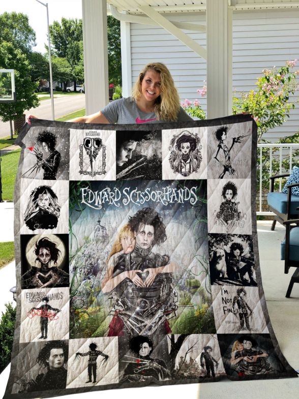 Edward Scissorhands Poster Quilt Blanket Bedding Set