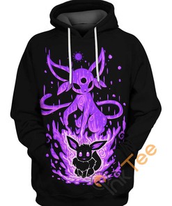 Eevee And Espeon Pokemon Hoodie 3D