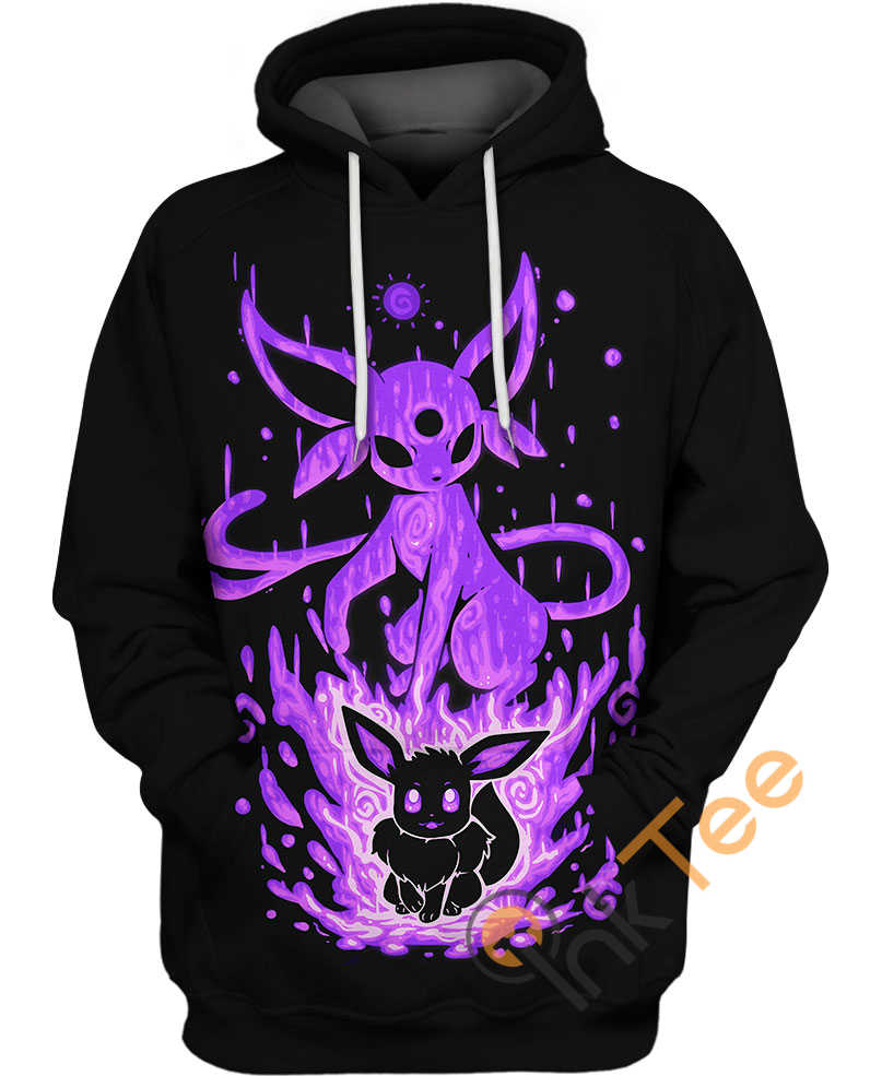 Eevee And Espeon Pokemon Hoodie 3D
