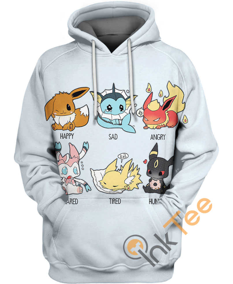 Eevee Emotions Hoodie 3D