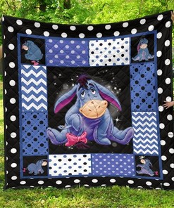 Eeyore Cute Gift Idea For Cartoon Fan Quilt