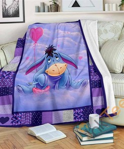 Eeyore Sherpa Fleece Blanket Gifts for Kids