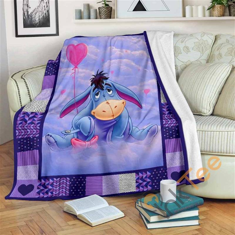 Eeyore Sherpa Fleece Blanket Gifts for Kids