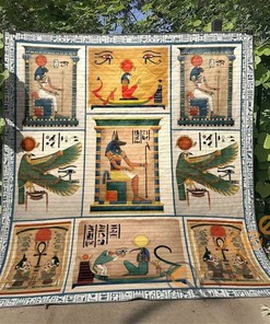 Egyptian Gods Quilt Blanket Bedding Set