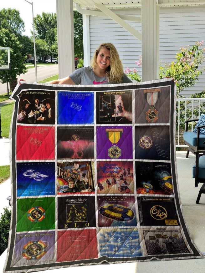 Electric Light Orchestra Albums Editor Quilt Blanket Bedding Set