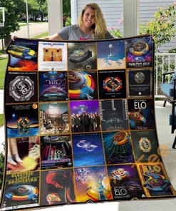 Electric Light Orchestra Quilt Blanket Bedding Set with 2 Pillowcases