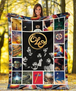 Electric Light Orchestra Rock Band Sherpa Fleece Blanket Gifts for Family, for Couple