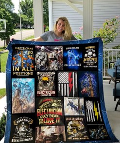 Electricians Do It In All Positions Quilt Blanket
