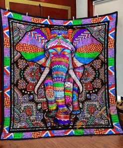Elephant 1 Quilt Blanket Bedding Set