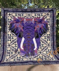 Elephant 2 Quilt Blanket Bedding Set With Pilliwcases Option