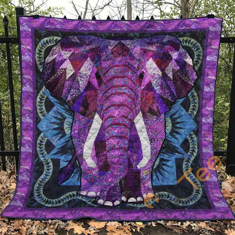 Elephant 3 Quilt Blanket Bedding Set