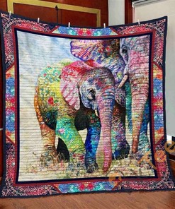 Elephant 6 Quilt Blanket Bedding Set