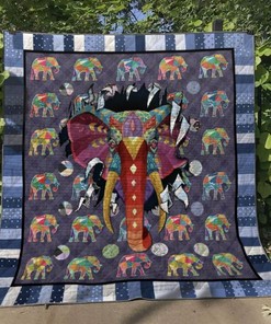 Elephant Egyptian Quilt Blanket Bedding Set for Home Décor