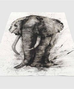 Elephant Spark Sherpa Fleece Blanket Gifts for Family, for Couple