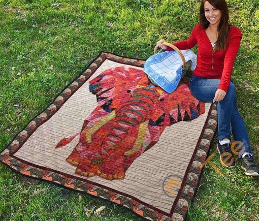 Elephant Ver9 Quilt Blanket Bedding Set