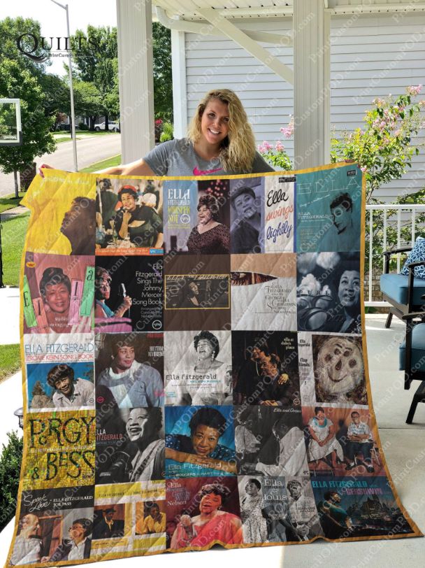 Ella Fitzgerald Albums For Fans Collection Quilt Blanket Bedding Set