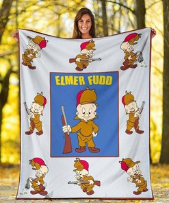Elmer Fudd Looney Tunes Sherpa Fleece Blanket Gifts for Family, for Couple