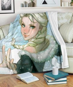 Elsa Blanket Sherpa Fleece Blanket Gifts for Family, for Couple