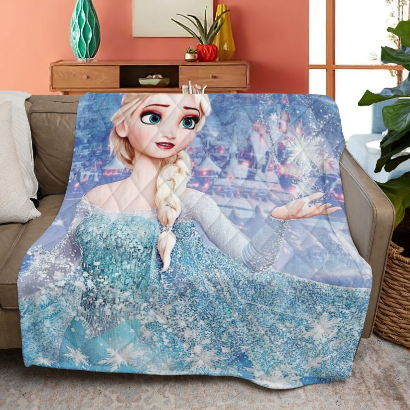 Elsa Disney Frozen 3 Quilt Blanket Bedding Set