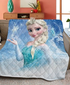 Elsa Disney Frozen Quilt Blanket Bedding Set for Home Décor